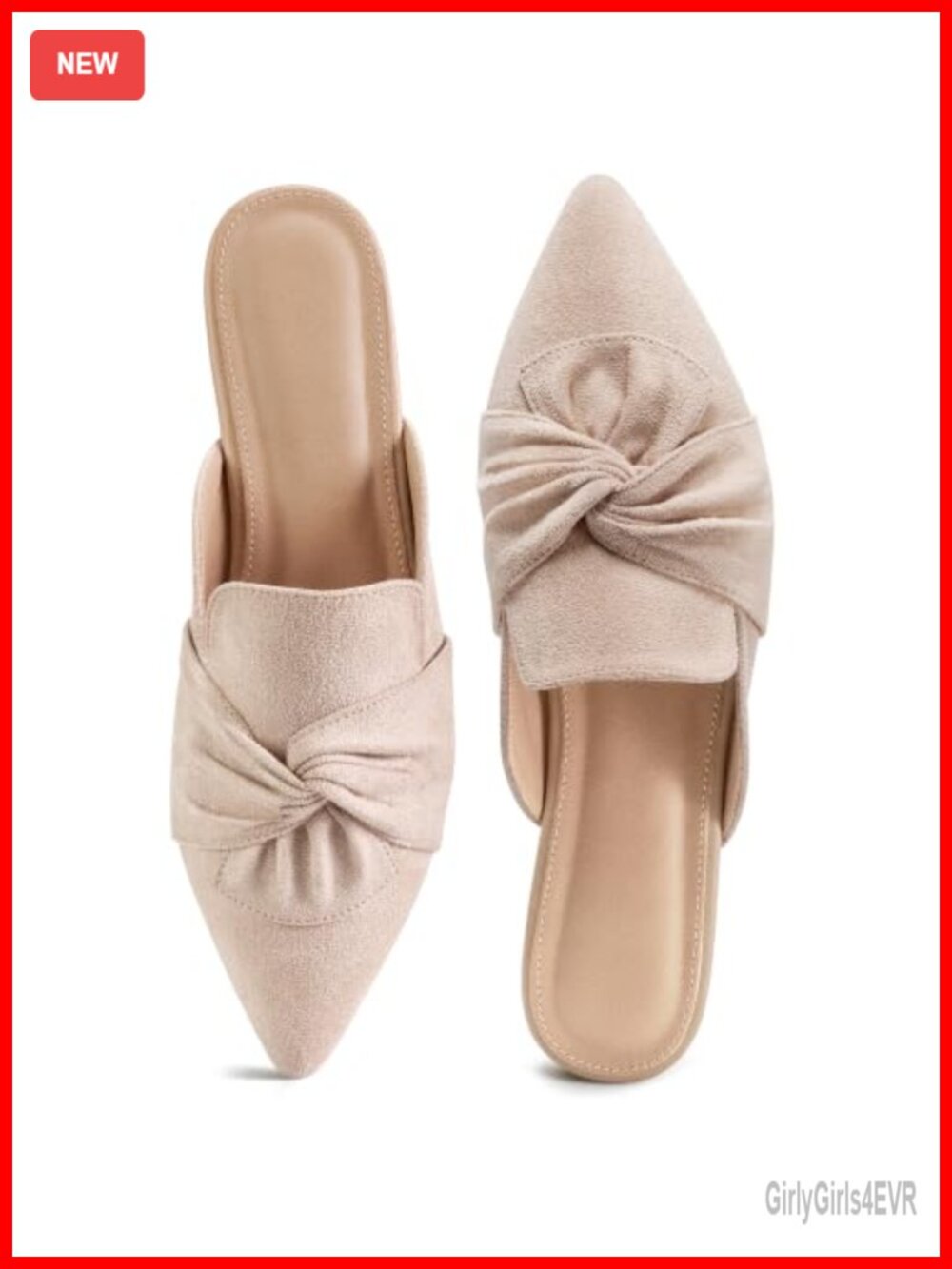 Pointed Toe Suede Mules: Lightweight Slip-On Flat for Office & Meetings